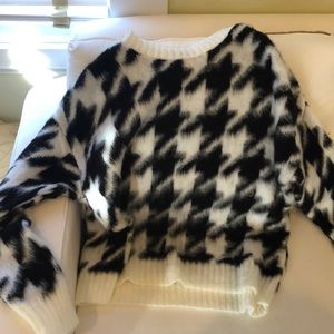 Soft fuzzy oversized sweater